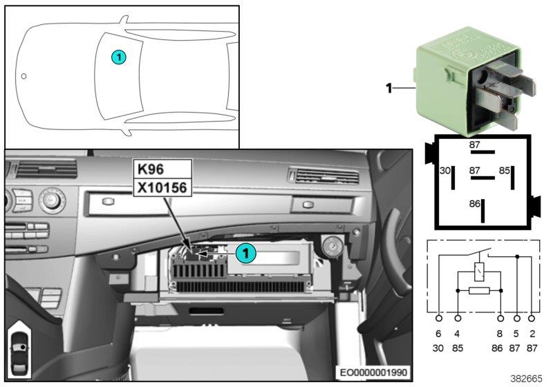 fuse block diagram e63