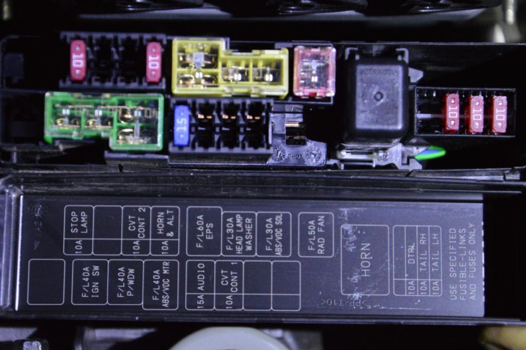 2016 nissan sentra fuel pump relay location