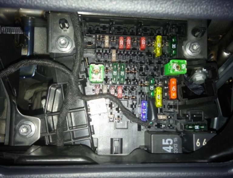 Fuse box diagram Volkswagen Golf 7 2013 - 2022 relay with assignment ...