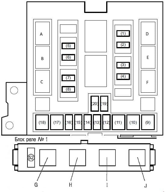 Fuse box diagram Suzuki Grand Vitara and relay with assignment and location