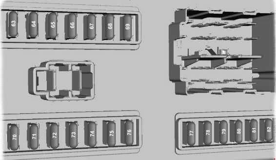 Passenger compartment fuse box diagram