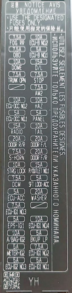 2019 Rav4 Fuse Box Diagram 