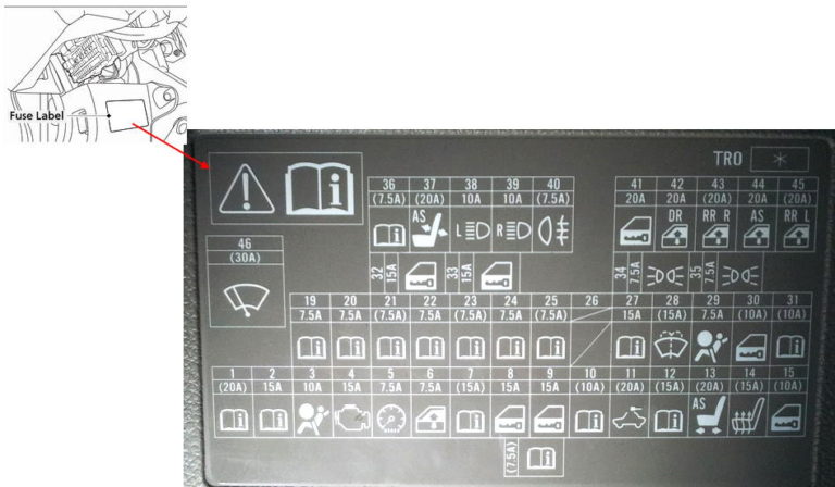 Fuse Box Diagram Honda Civic 9g And Relay With Designation And Location