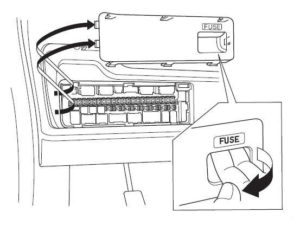 Fuse box diagram Honda Fit 1G (Jazz) and relay with assignment and location