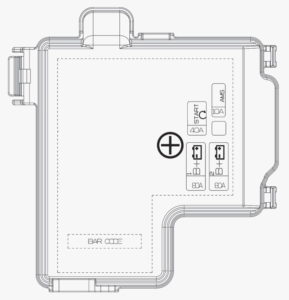 Fuse box diagram Kia Stinger and relay with assignment and location