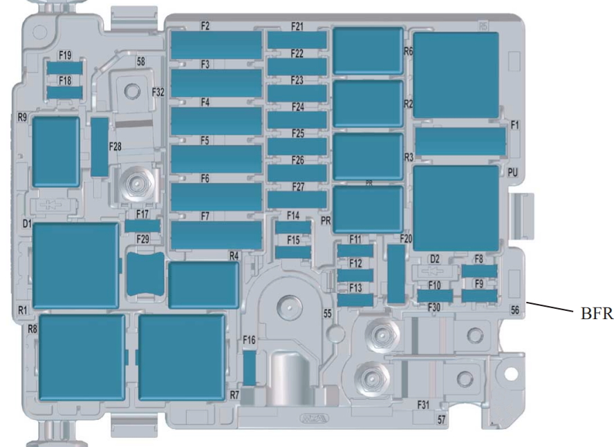 Fuse Box Diagram Opel / Vauxhall Corsa F (2019-2022)