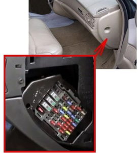 Fuse box diagram Buick Century 6G and relay with assignment and location