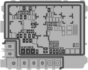 Fuse box diagram Ford F150 2021 - 2026 and relay with assignment and