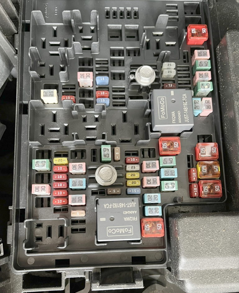 Fuse box diagram Ford F150 2021 2026 and relay with assignment and
