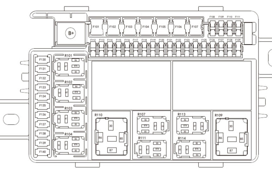 Diagram fuse box in salon