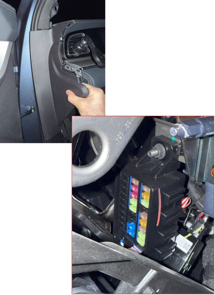 location in salon fuse box